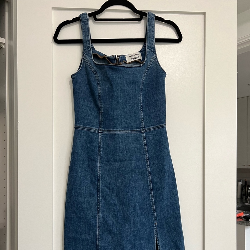 REFORMATION denim dress